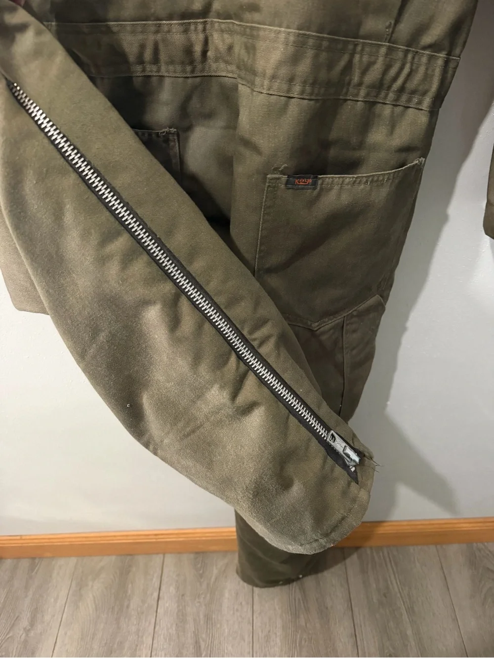 Key Imperial Insulated Coveralls Men's Medium  Army Green Workwear Vintage 90s